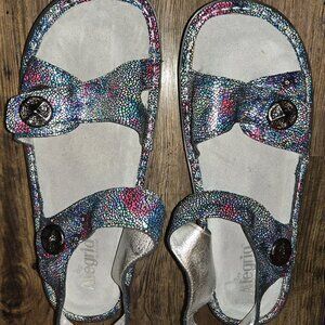 Alegria Vienna VIE-418 Copacetic Leather Slingback Sandals Women Sz 42 US10.5-11